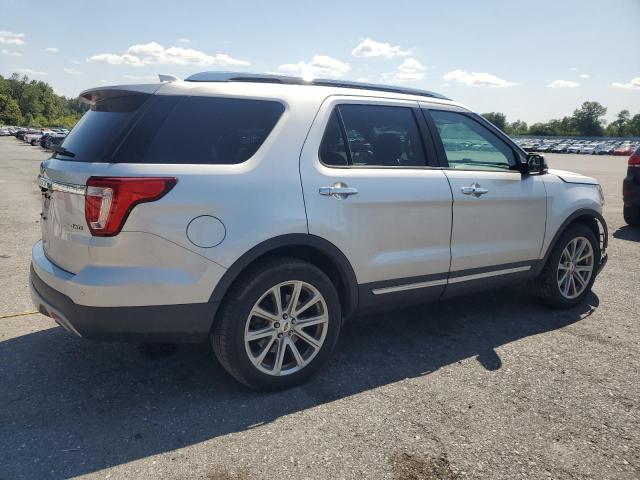 1FM5K8F8XHGD95265 - 2017 FORD EXPLORER LIMITED Srebrny zdjęcie 3