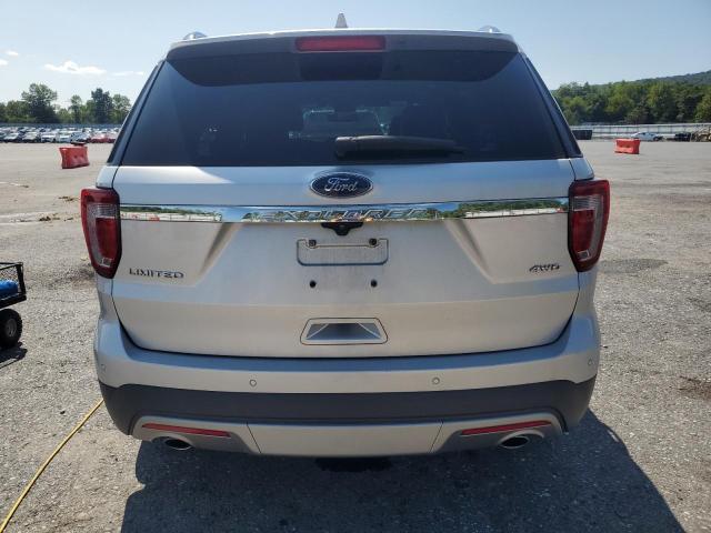 1FM5K8F8XHGD95265 - 2017 FORD EXPLORER LIMITED Srebrny zdjęcie 6