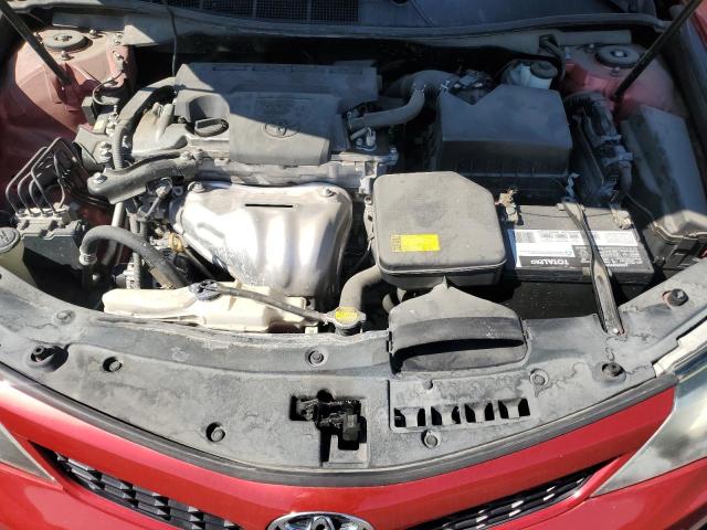 4T1BF1FK4DU695177 - 2013 TOYOTA CAMRY L RED photo 11