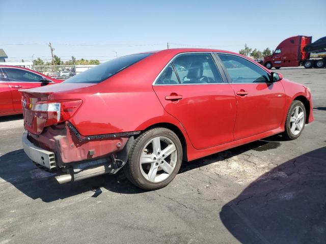 4T1BF1FK4DU695177 - 2013 TOYOTA CAMRY L RED photo 3