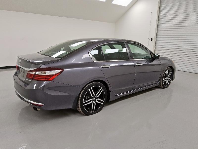 1HGCR2F5XHA000189 - 2017 HONDA ACCORD SPORT ნაცრისფერი ფოტო 3