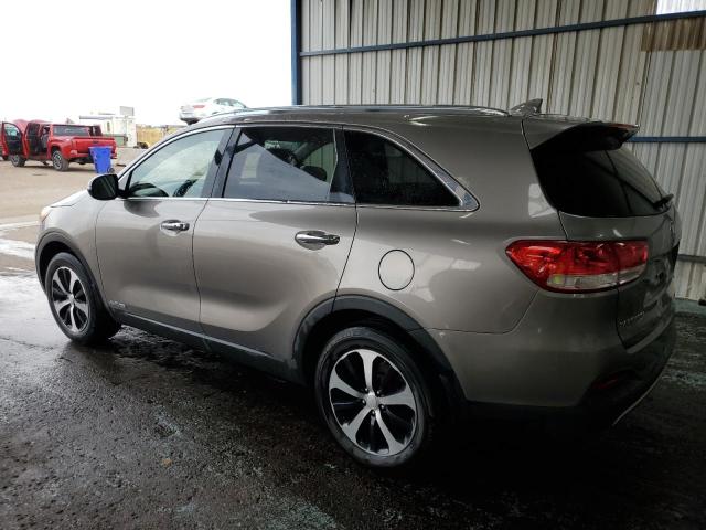 5XYPHDA50GG124170 - 2016 KIA SORENTO EX GRAY photo 2