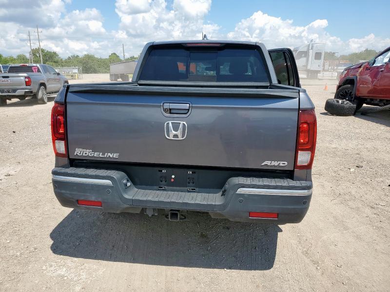 5FPYK3F79JB001516 - 2018 HONDA RIDGELINE RTL GRAY photo 6