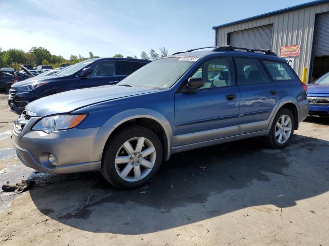 4S4BP61C087353868 - 2008 SUBARU OUTBACK 2.5I BLUE photo 1