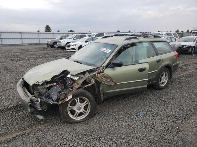 4S4BP61C967350349 - 2006 SUBARU LEGACY OUTBACK 2.5I GREEN photo 1