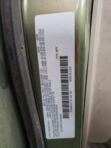 4S4BP61C967350349 - 2006 SUBARU LEGACY OUTBACK 2.5I GREEN photo 12