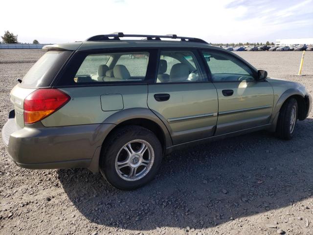 4S4BP61C967350349 - 2006 SUBARU LEGACY OUTBACK 2.5I GREEN photo 3