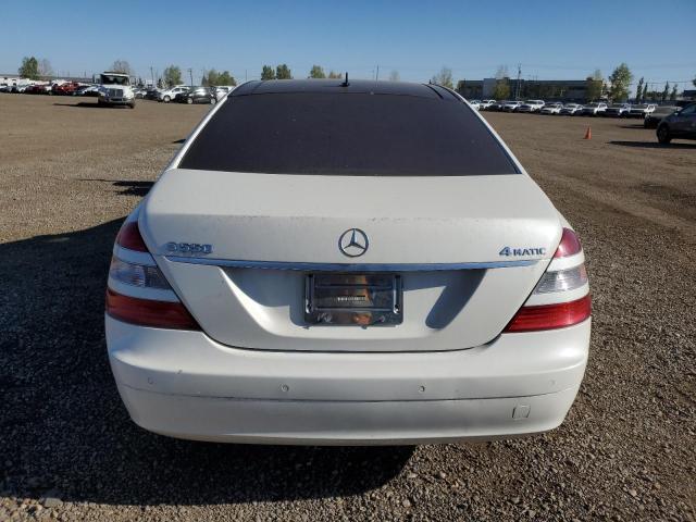 WDDNG86X07A145800 - 2007 MERCEDES-BENZ S 550 4MATIC WHITE photo 6