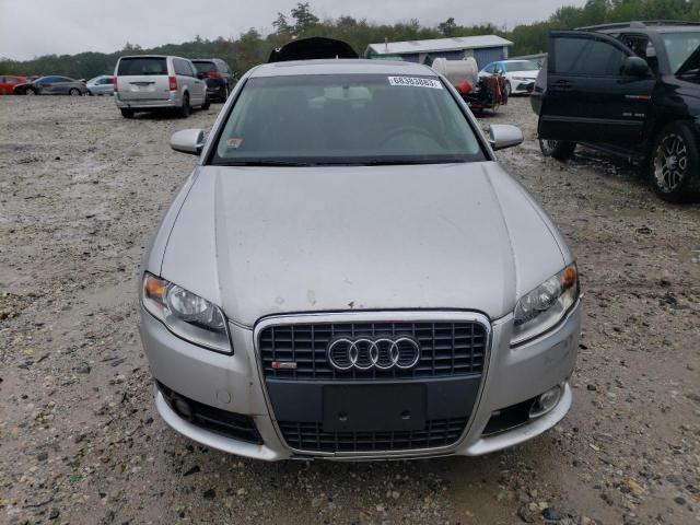 WAUDH78E18A019601 - 2008 AUDI A4 3.2 QUATTRO SILVER photo 5