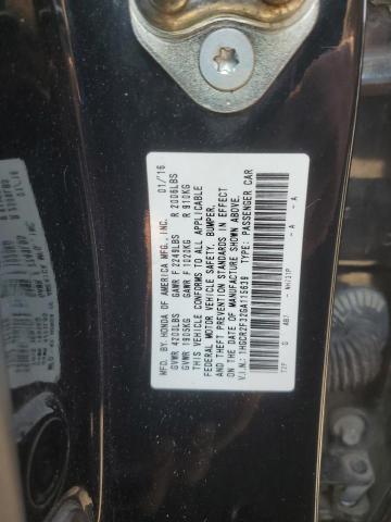 1HGCR2F32GA115639 - 2016 HONDA ACCORD LX BLACK photo 12