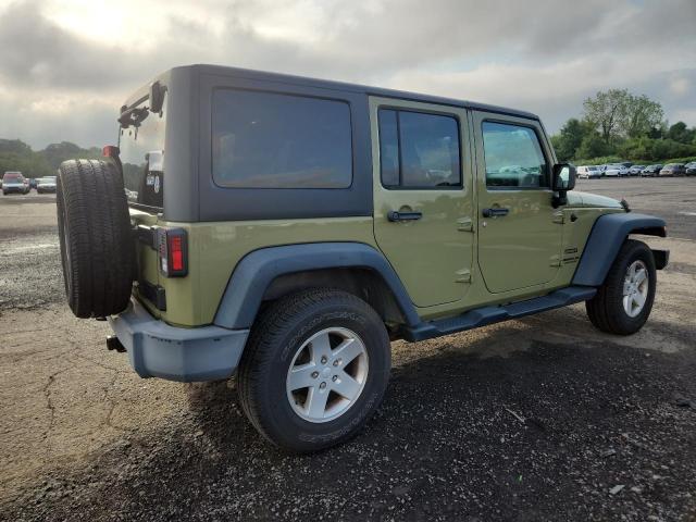 1C4BJWDG2DL660884 - 2013 JEEP WRANGLER UNLIMITED SPORT GREEN photo 3