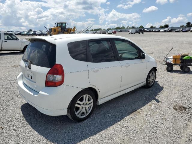 JHMGD38647S039295 - 2007 HONDA FIT S WHITE photo 3