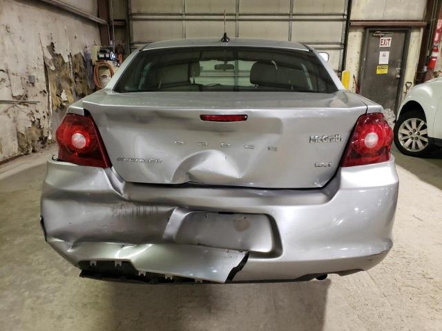 1C3CDZCB9DN681632 - 2013 DODGE AVENGER SXT GRAY photo 6