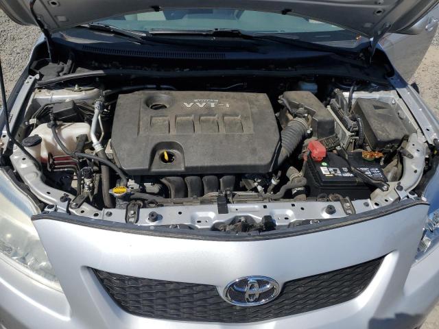 JTDBU4EE3AJ055188 - 2010 TOYOTA COROLLA BASE SILVER photo 11