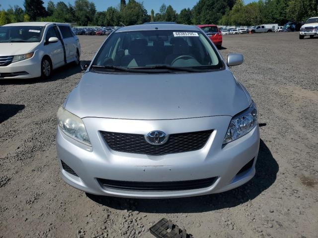 JTDBU4EE3AJ055188 - 2010 TOYOTA COROLLA BASE SILVER photo 5