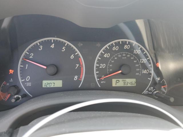 JTDBU4EE3AJ055188 - 2010 TOYOTA COROLLA BASE SILVER photo 9