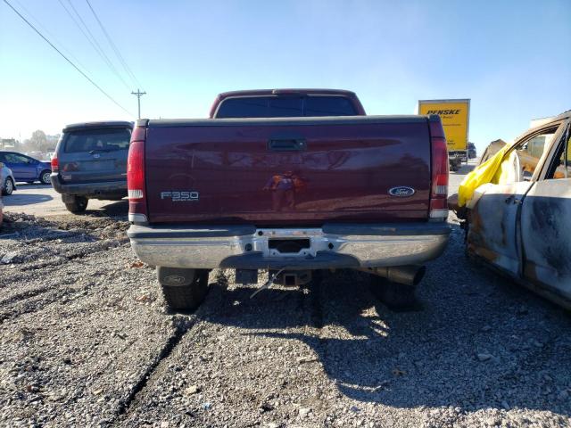 1FTSW31P64EB21192 - 2004 FORD F350 SRW SUPER DUTY MAROON photo 6