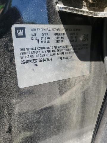 2G4GK5EX1G9149654 - 2016 BUICK REGAL 黑色 照片 12