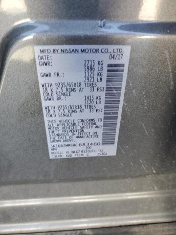 5N1DR2MM8HC683460 - 2017 NISSAN PATHFINDER S Boz foto 13