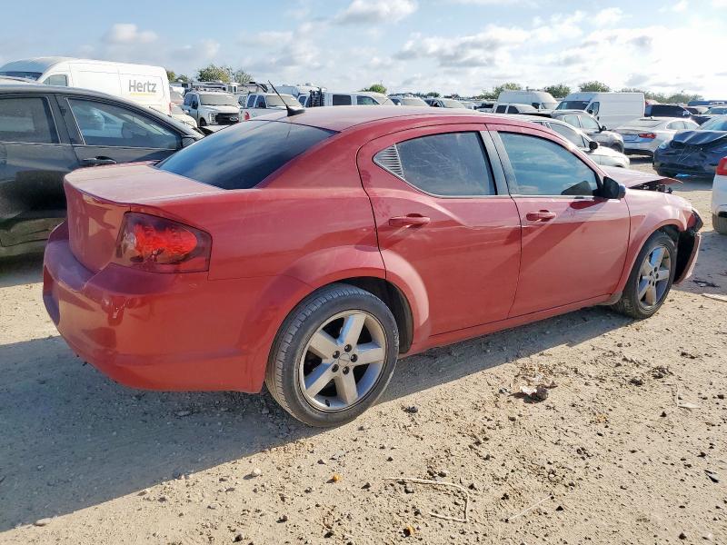 1C3CDZAB0DN689380 - 2013 DODGE AVENGER SE წითელი ფოტო 3