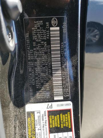 4T1BF1FK7DU231915 - 2013 TOYOTA CAMRY L 黑色 照片 12