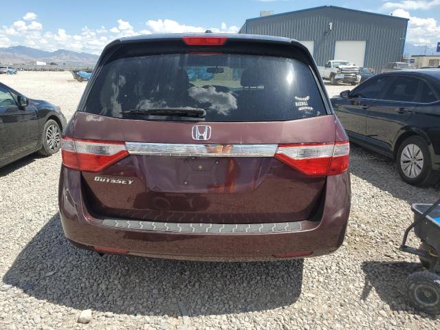 5FNRL5H68CB052129 - 2012 HONDA ODYSSEY EXL BURGUNDY photo 6