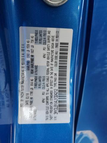 3MYDLBYV4JY324212 - 2018 TOYOTA YARIS IA BLUE photo 13