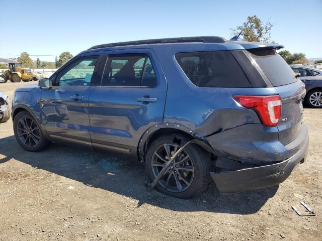 1FM5K7D89JGB80060 - 2018 FORD EXPLORER XLT BLUE photo 2