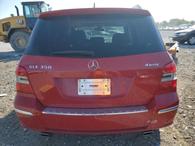 WDCGG8HBXAF432134 - 2010 MERCEDES-BENZ GLK 350 4MATIC RED photo 6