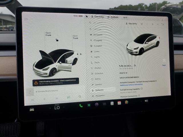 5YJ3E1EA1MF969013 - 2021 TESLA MODEL 3 WHITE photo 9