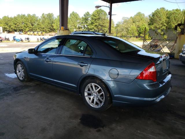 3FAHP0JA9BR267524 - 2011 FORD FUSION SEL BLUE photo 2