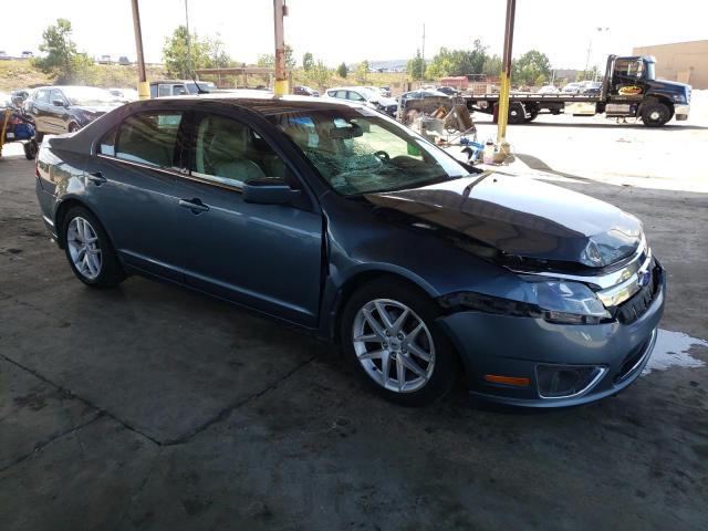 3FAHP0JA9BR267524 - 2011 FORD FUSION SEL BLUE photo 4