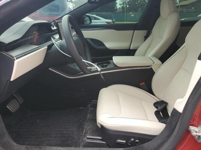 5YJSA1E65PF517234 - 2023 TESLA MODEL S RED photo 14