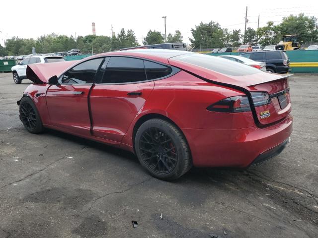 5YJSA1E65PF517234 - 2023 TESLA MODEL S RED photo 4