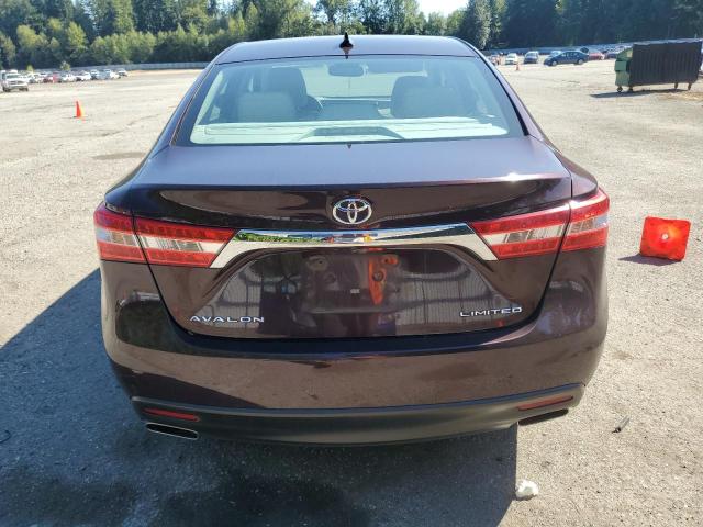 4T1BK1EB1DU012946 - 2013 TOYOTA AVALON BASE MAROON photo 6