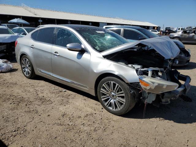 KNALN4D73E5129953 - 2014 KIA CADENZA PREMIUM SILVER photo 4