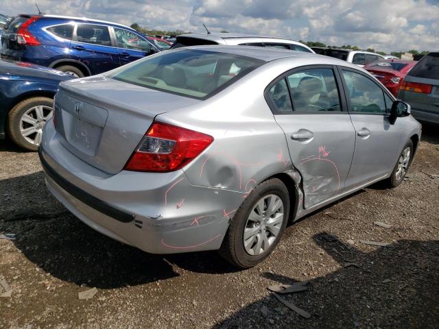 19XFB2F58CE014307 - 2012 HONDA CIVIC LX SILVER photo 3