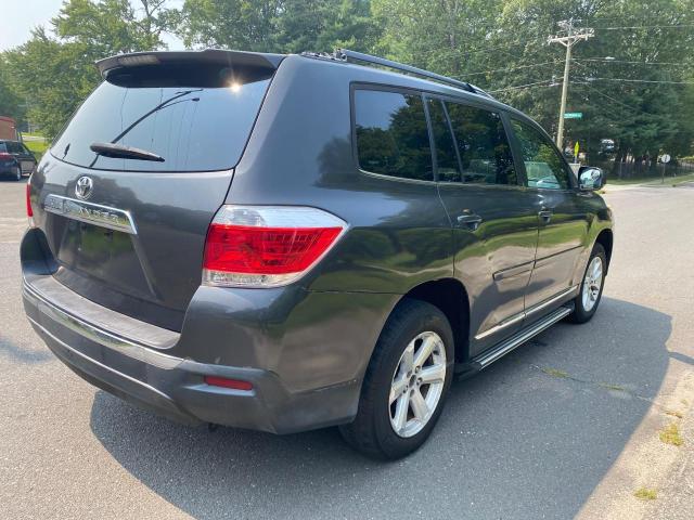 5TDZK3EH1CS059965 - 2012 TOYOTA HIGHLANDER BASE Gris photo 4
