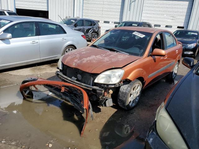 KNADE123376253740 - 2007 KIA RIO BASE ORANGE photo 1