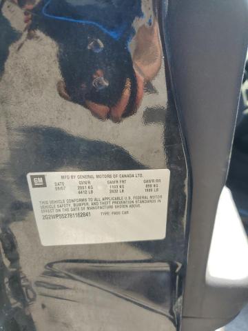 2G2WP552781162841 - 2008 PONTIAC GRAND PRIX BLACK photo 12