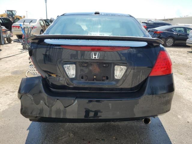 1HGCM56827A103535 - 2007 HONDA ACCORD EX BLACK photo 6