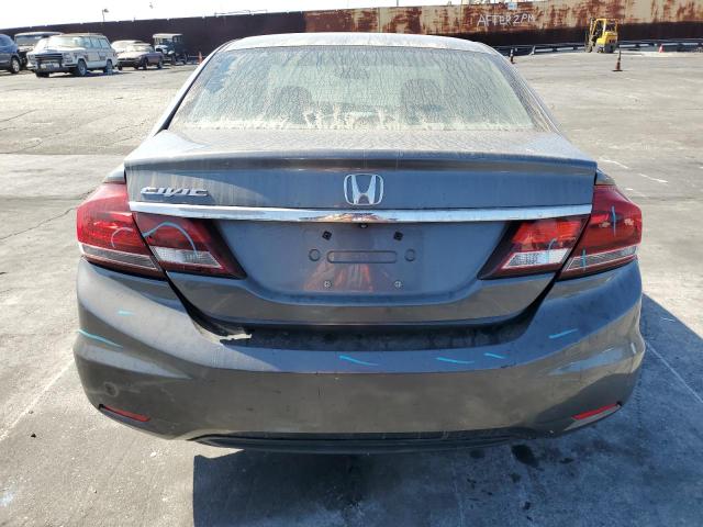 19XFB2F57DE273825 - 2013 HONDA CIVIC LX Մոխրագույն լուսանկար 6