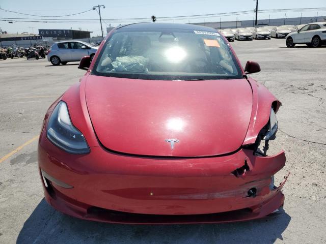 5YJ3E1EB8NF110348 - 2022 TESLA MODEL 3 红色 照片 5