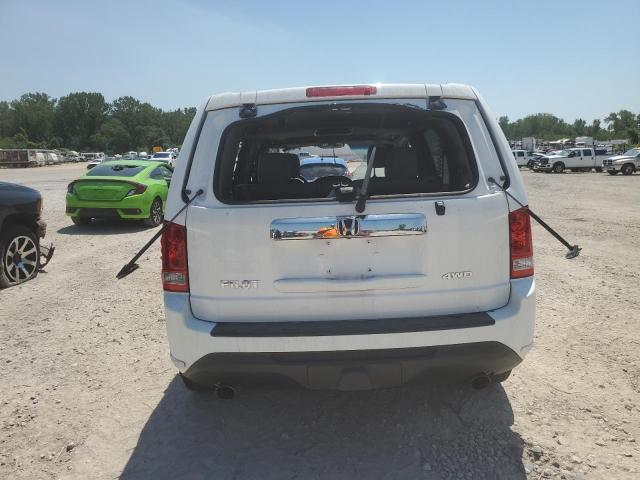5FNYF4H69CB035708 - 2012 HONDA PILOT EXL WHITE photo 6