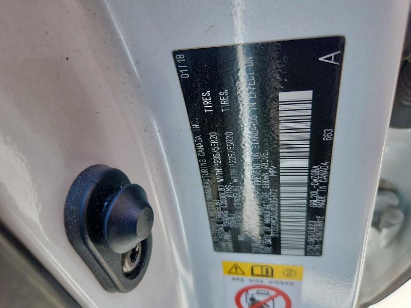 2T2ZZMCA3JC095472 - 2018 LEXUS RX 350 BASE أبيض صورة 13