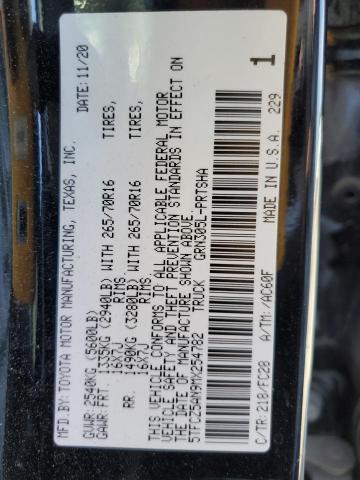 5TFCZ5AN9MX254782 - 2021 TOYOTA TACOMA DOUBLE CAB შავი ფოტო 12