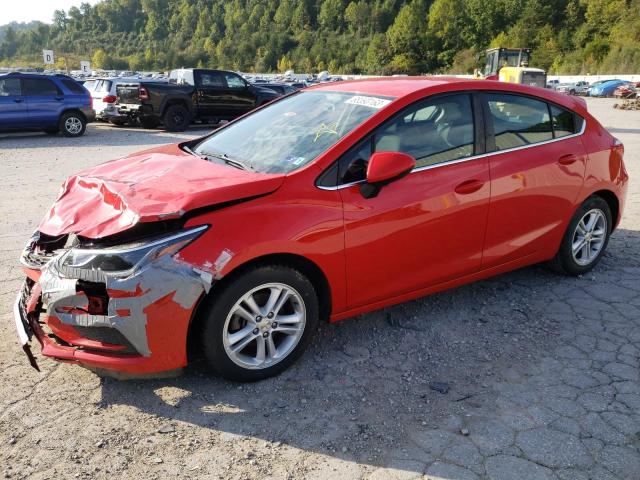 3G1BE6SM5HS510774 - 2017 CHEVROLET CRUZE LT RED photo 1