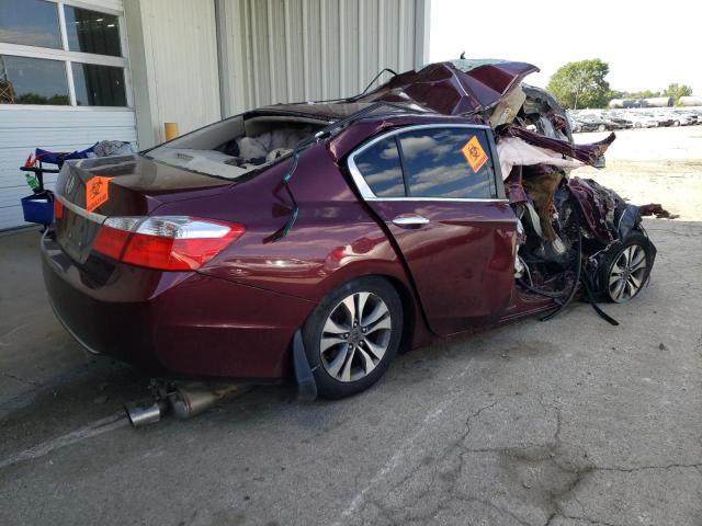 1HGCR2F31DA061584 - 2013 HONDA ACCORD LX MAROON photo 3