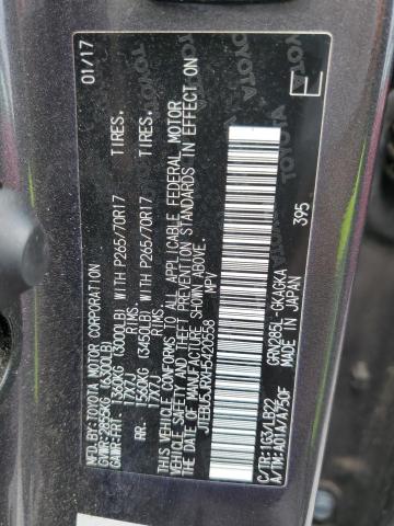 JTEBU5JRXH5420558 - 2017 TOYOTA 4RUNNER SR5/SR5 PREMIUM GRAY photo 13