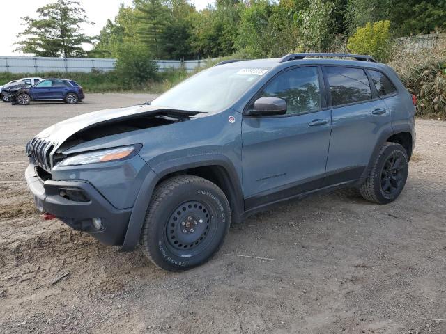 1C4PJMBS0FW673135 - 2015 JEEP CHEROKEE TRAILHAWK GRAY photo 1
